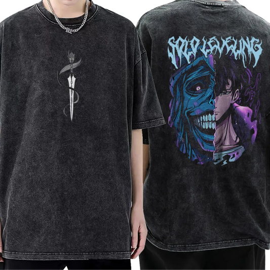 "SHADOW RISE" ANIME THEMED OVERSIZED TEE